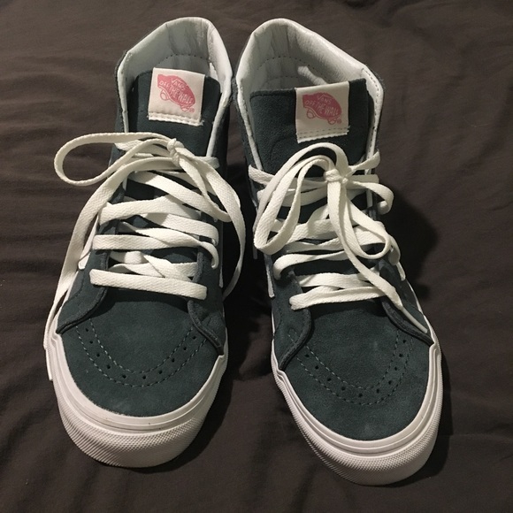 Vans Shoes - Gray Blue Green Sk8-Hi Vans